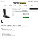 Rossi Leather High Cut Elasticised Strap Motorcycle Boots $29.95 a Pair + Shipping @ Workwear Discounts