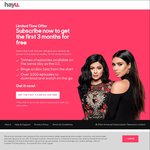 Hayu Streaming TV FREE for 3 Months