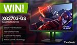 Win a ViewSonic XG2703-GS Gaming Monitor worth $899 from PC Case Gear