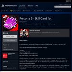 [PS4] FREE Persona 5 DLCs: Healing Item Set, Skill Card Set, Japanese Audio Track + More @ PlayStation Store