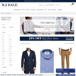 M.J Bale 25% Off Free Shipping Min Order $200