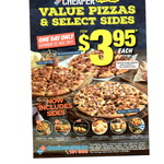 Domino's Pizza: Value Range Pizzas from $3.95 Pickup (22/7 - Selected Stores)