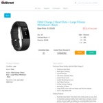 Fitbit Charge 2 Heart Rate Large Fitness Wristband - Black - $120 - $135 on volstreet.com