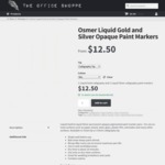 Osmer Liquid Gold/Silver Calligraphy Paint Marker Pens X 2 (1 Gold/1 Silver) - $7.50 + Free Delivery - The Office Shoppe