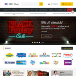 Save 15% Sitewide + Free Delivery over $60 at The ABC Shop - Black Friday