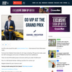 Win 1 of 2 Formula 1 Grand Prix VIP Double Passes Worth over $9,000 Each or 1 of 10 $50 Daniel Hechter Clothing Vouchers [VIC]
