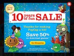 PopCap 10 years of fun Sale: 50% off download Games until January 2nd 2011