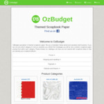 Themed Scrapbook Paper - 25% off SALE @ Ozbudget