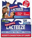 25% off Lacteeze Extra Strength 120 Tablets $19.99, 26% off Lacto-Free 100 Mini Tablets $17.39 @ Chemist Warehouse