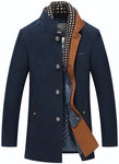 Wool/Polyester Mid Long Stylish Slim Fit Jacket Coat  for Men US $39.99  (~AU $52.91 ) + Free Shipping @ Newchic 