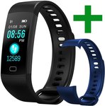 Smart Activity Tracker with Heart Rate & Blood Pressure Sleep Monitor + Free Replacement Band - US $19.99 (AU $26.5) @ Amazon US