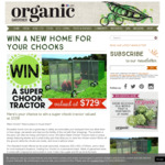 Win a Super Chook Tractor Valued at $729 from Organic Gardener / Next Media Network