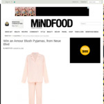 Win a Neue Blvd Amour Blush Pyjamas Set Worth $125 from MiNDFOOD