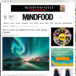 Win an 'In Search of the Northern Lights' Viking Cruise (Norway-London) for 2 Worth $17,000 from MiNDFOOD
