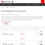 Melbourne to Launceston from $99 One Way on Qantas Airways, 1 November 2018 to 3 April 2019