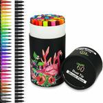 45% off LingsFire Dual Tip Brush Pens, 60 Colours for Adult $18.14 + Delivery (Free with Prime/ $49 Spend) @ Amazon AU