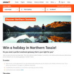 Win a Holiday for 2 to Northern Tasmania Worth $5,000 from Jetstar