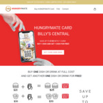 [VIC] Hungrymate Card $7.99 Final SALE - Buy 1 Dish and Get 1 Dish for Free at Billy's Central Restaurant (Melbourne)