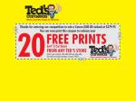 20 FREE 6x4" Prints @ Teds Cameras