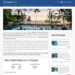 Win a Getaway to Krabi Thailand for 2 Worth $4,500 from Travel Online