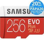 Samsung EVO Plus 256GB MicroSD $60 Delivered @ eBay AU Tech.Mall