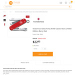 Victorinox Swiss Army Knife Limited Edition Alox Berry Red $22.95 + Shipping from $5.95 or Free Pick up @ Mega Boutique