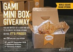 [NSW] Free Fried Chicken Mini Box Today & Friday (12/12 & 13/12) 12pm & 5:30pm @ Gami Chicken (World Square, Sydney)