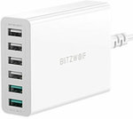 [Preorder] BlitzWolf BW-S15 60W Dual QC 3.0 6 Port USB AU Plug Charger $18.69 US (~$27.28 AU) Delivered @ Banggood