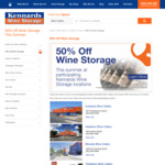 $50 Referral Credit [All Locations], 50% off Wine Storage for Up to 12 Months [Select Locations] @ Kennards Self Storage