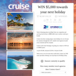 Win $5,000/$2,500/$1,000 Worth of Cruiseco Credits from Cruise Passenger
