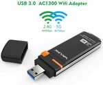 [Prime] Wavlink Dual Band AC1300 USB WiFi Adapter $16.99 Delivered @ Wavlink Amazon AU