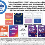 2000 flybuys Points (Worth $10) with eBay $50 Gift Card or $100 Coles Gift Mastercard + $5 Fee @ Coles (Once Per Account)