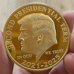 Donald Trump Second Presidential Term Gold Coloured Commemorative Medallion $4.02 + $1.17 Shipping @ Macy Store AliExpress