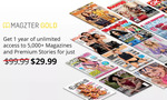 1 Years Gold Subscription to Magzter.com for $29.99 (Normally $99.99) via Groupon