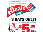 Domino's Traditional Large Pizza $5 until 11 Jan 2012 Midnight, Selected Stores Only  