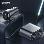Baseus Car Splitter Cigarette Lighter Dual USB Car Charger Socket A$15.85 Delivered @ eSkybird