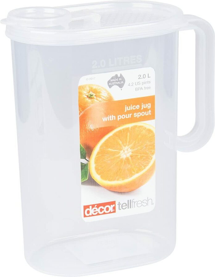 Decor 072071-004 Tellfresh Cereal Container, 5L, Clear