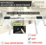 [eBay Plus] Standing Desk Dual Motors Frame Only 120kg 60-126cm $287.20 Delivered @ Mytopiastore eBay AU