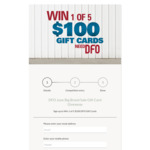[NSW] Win 1 of 5 $100 DFO Gift Cards from Homebush DFO