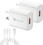 StormHero 18W 2-Pack QC3.0 AU Chargers + 3-in-1 Cable Premium Set $12.99 + Delivery ($0 Prime/$39 Spend) @ JS Choice Amazon AU
