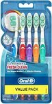 Oral-B Fresh Clean Toothbrush Soft / Medium 5 Pack $5.20 ($4.68 Sub & Save) + Delivery ($0 with Prime/$39+) @ Amazon AU