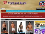 30% Discount off All Mens Underwear Only at Frank and Beans Underwear and Only for 72 Hours