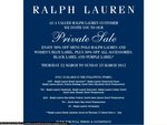 50% off Mens Polo Ralph Lauren & Womens Blue Label, 30% off other