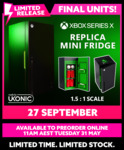 [Pre Order] Xbox Series X Replica Mini Fridge $219.95 + Delivery ($0 C&C) @ EB Games
