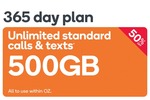 50% off Kogan Mobile Prepaid 365-Day Extra Large (500GB) $150 Delivered @ Kogan