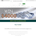 Win a Share of $4000 Worth of Perth Mint Silver Bullion from Jaggards