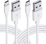 USB C to USB-A Cable 2-Pack 2m (6ft) $7.97 + Delivery ($0 with Prime/ $39 Spend) @ Gopala-AU Amazon AU