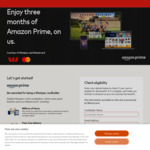 Free $15 Amazon Gift Card for Existing Prime Members (or 3 Months Free Prime for New) @ MasterCard (for Eligible Westpac CCs)