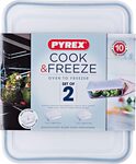 Pyrex Cook and Freeze Rectangular Glass Dish Set 1.5l + 2.6l $19.99 + Delivery ($0 with Prime/ $39 Spend) @ Amazon AU