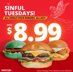 [VIC] Single Stack Burgers $8.99 Tuesdays @ Burgertory